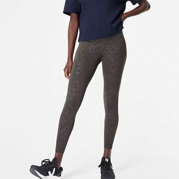 Sweaty Betty Floral Embossed All Day Leggings S - Picture 1 of 9